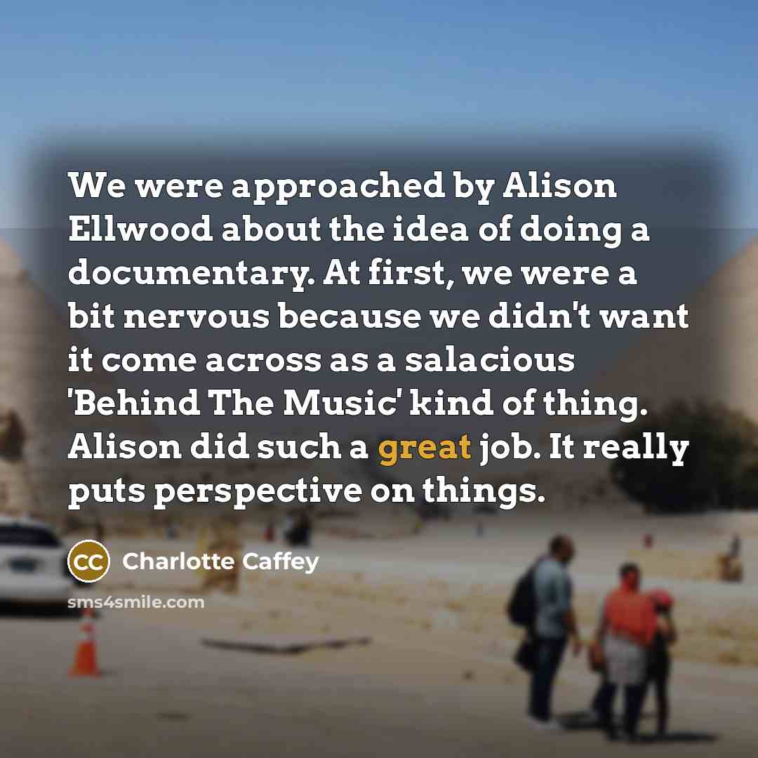 “We were approached by Alison Ellwood about the idea of…” quote by Charlotte Caffey
