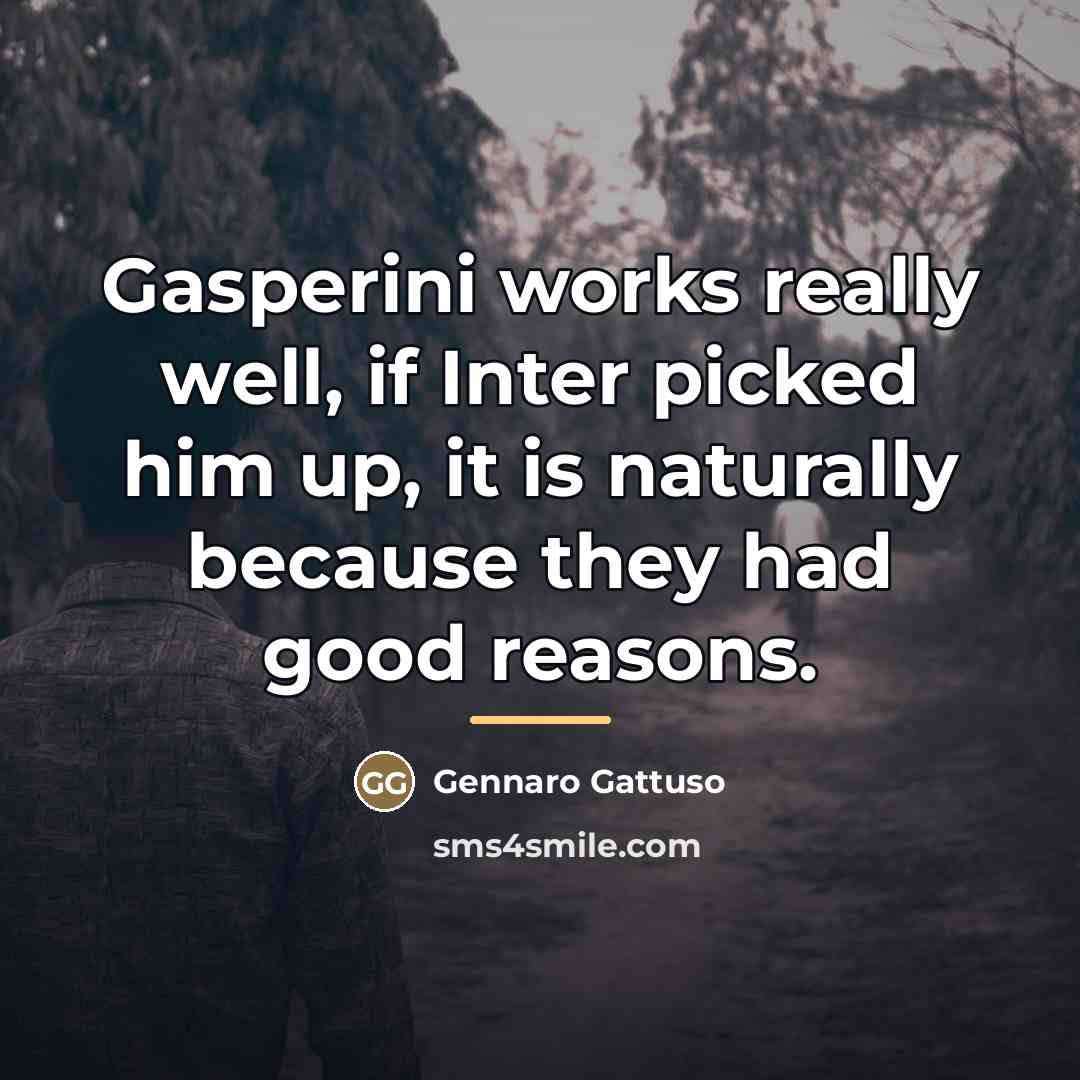 “Gasperini works really well, if Inter picked him up, it…” quote by Gennaro Gattuso