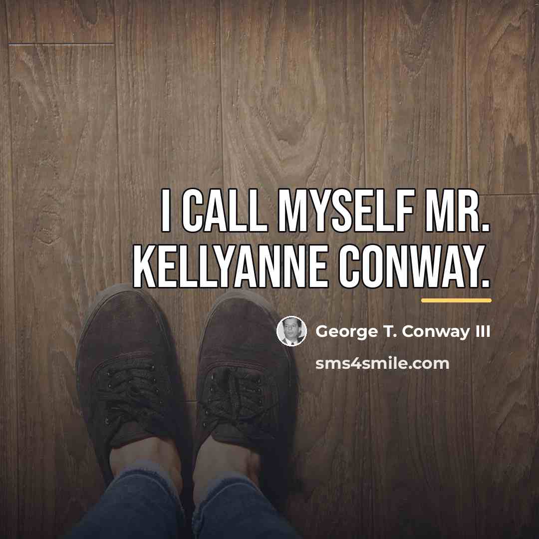 “I call myself Mr. Kellyanne Conway.…” quote by George T. Conway III