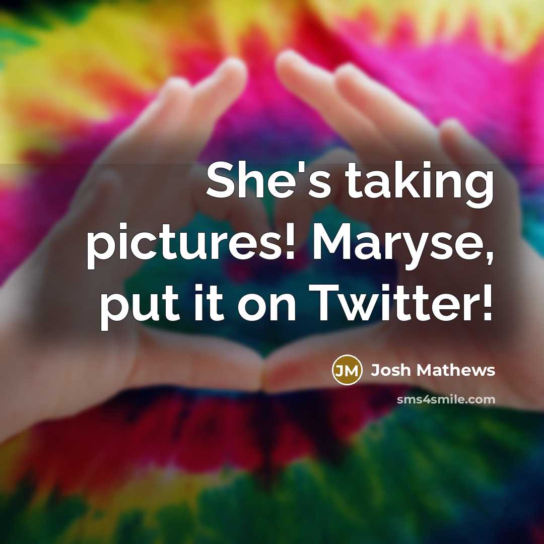“She's taking pictures! Maryse, put it on Twitter!…” quote by Josh Mathews