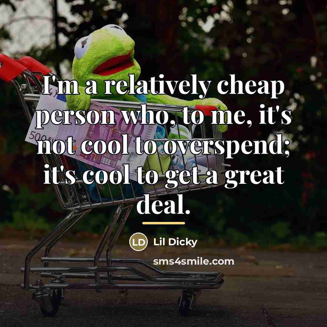“I'm a relatively cheap person who, to me, it's not…” quote by Lil Dicky