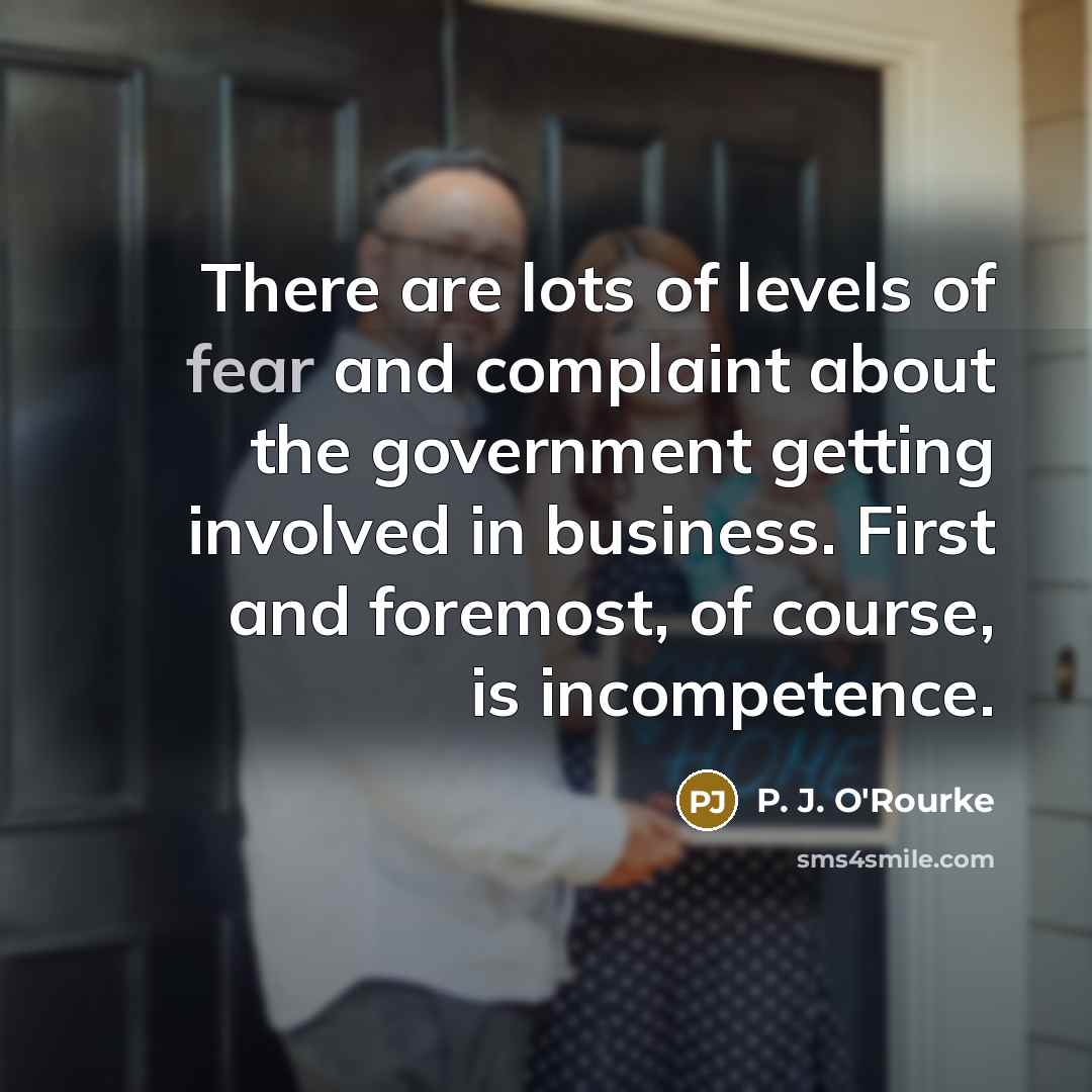 “There are lots of levels of fear and complaint about…” quote by P. J. O'Rourke