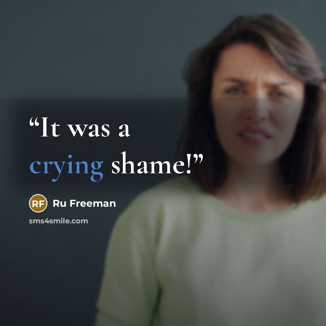 “It was a crying shame!” quote by Ru Freeman