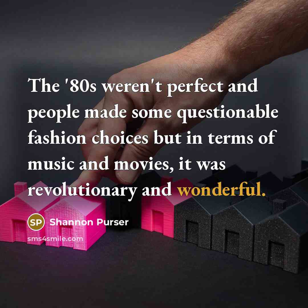 “The '80s weren't perfect and people made some questionable fashion…” quote by Shannon Purser