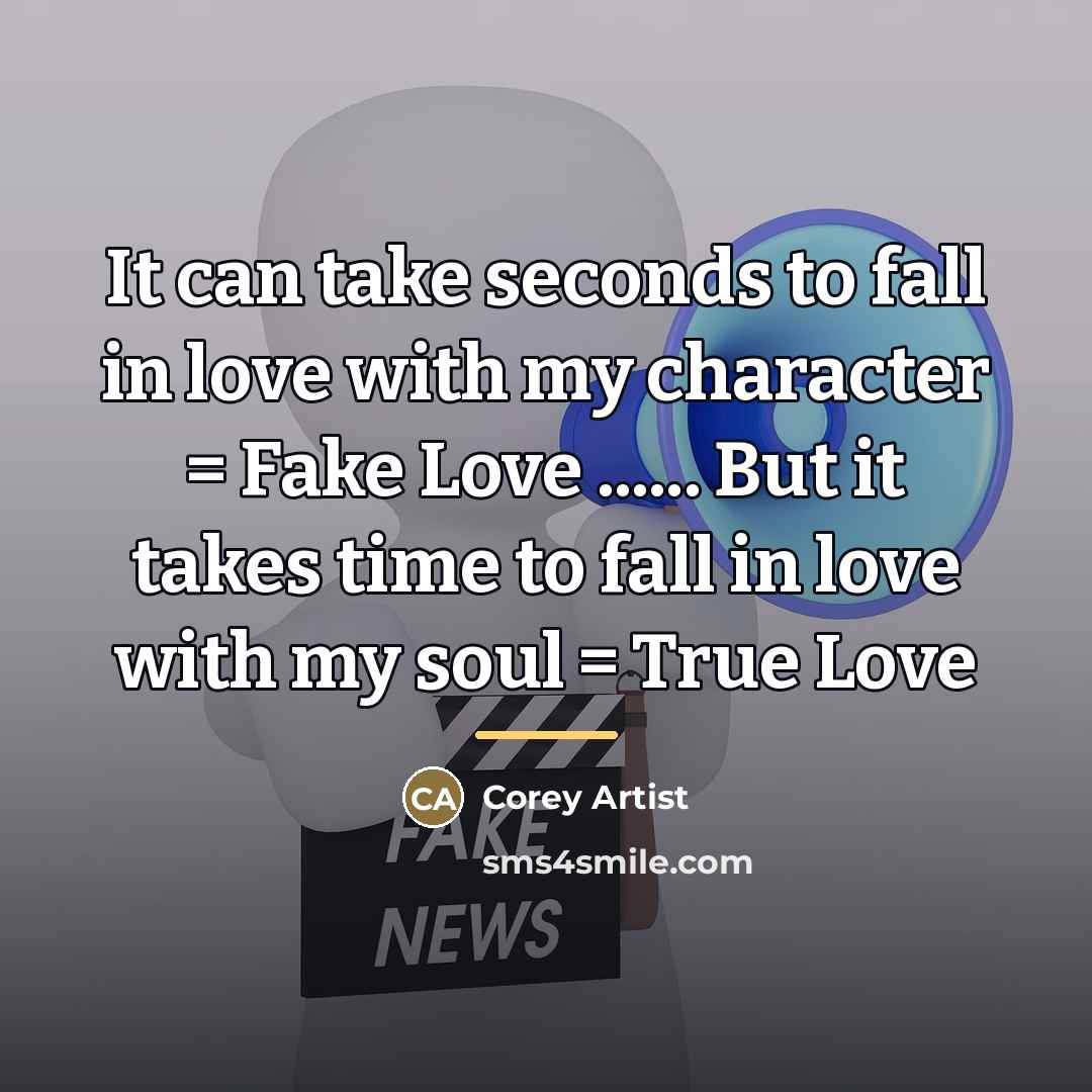 “It can take seconds to fall in love with my…” quote by Corey Artist