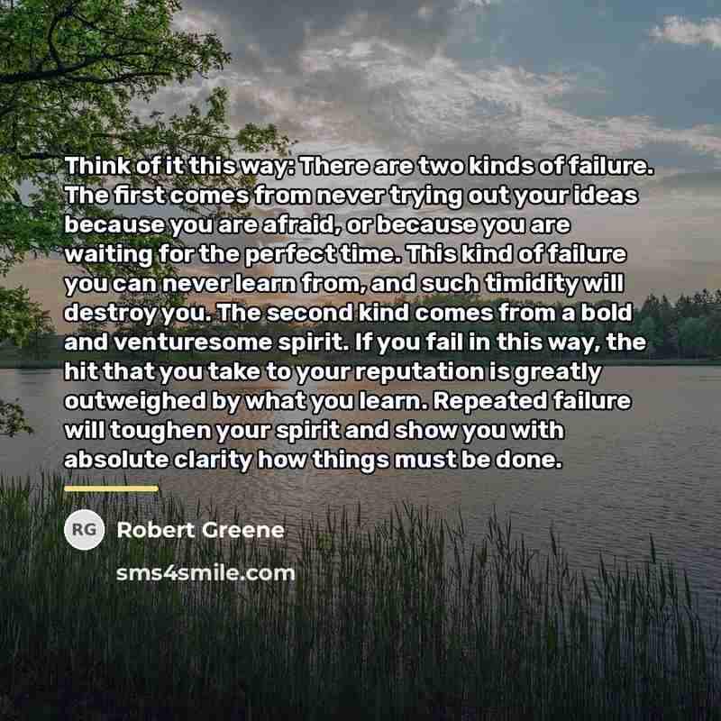 “Think of it this way: There are two kinds of…” quote by Robert Greene