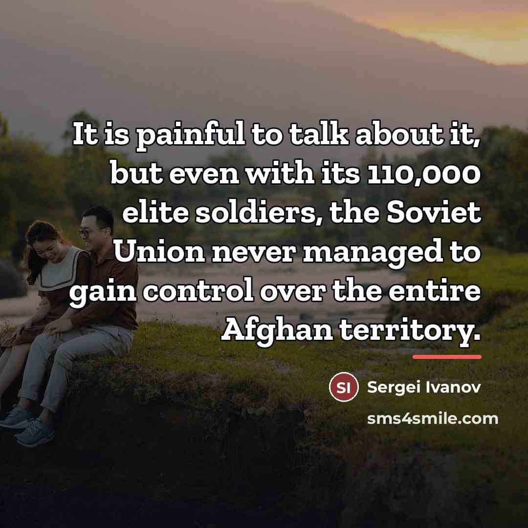 “It is painful to talk about it, but even with…” quote by Sergei Ivanov