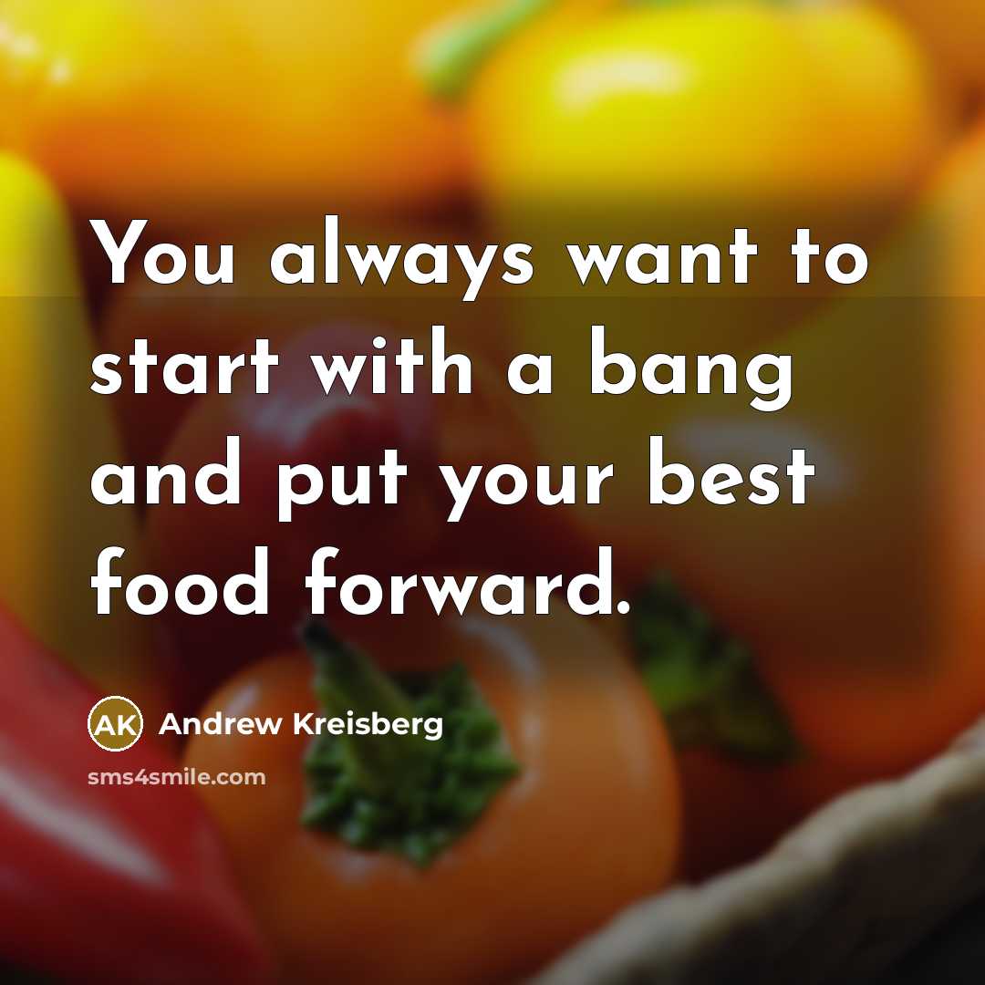 “You always want to start with a bang and put…” quote by Andrew Kreisberg