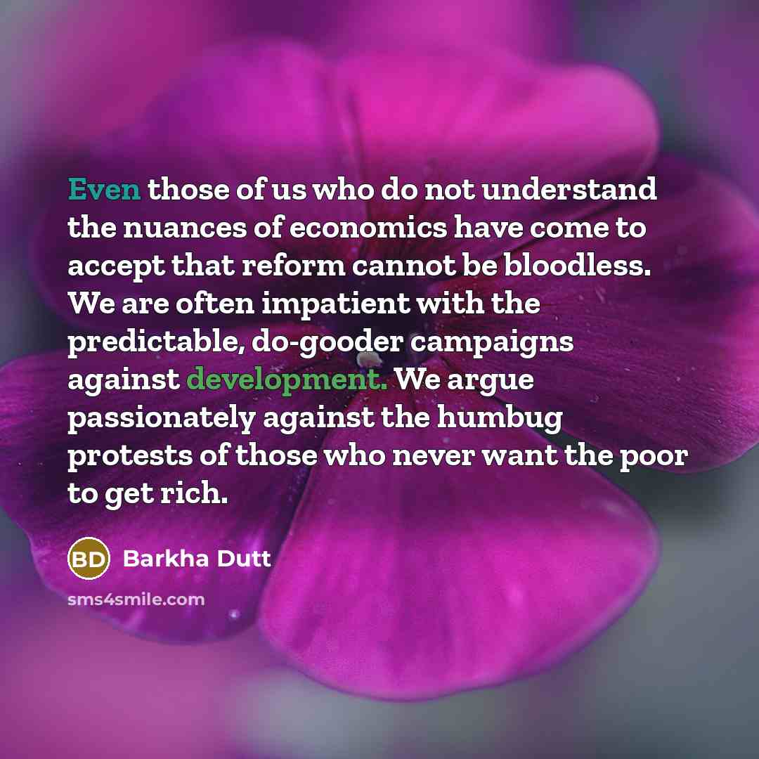 “Even those of us who do not understand the nuances…” quote by Barkha Dutt