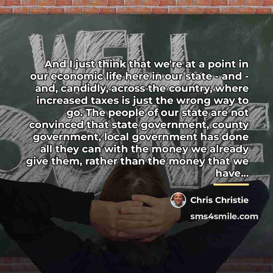 “And I just think that we're at a point in…” quote by Chris Christie