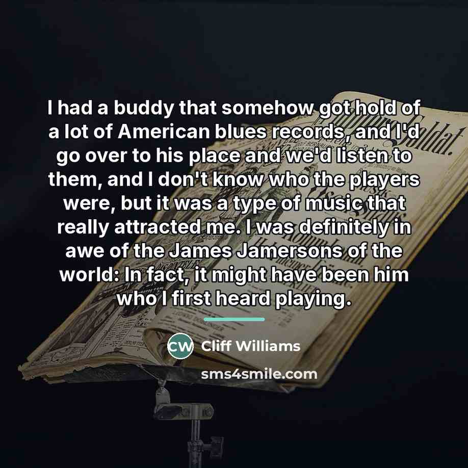 “I had a buddy that somehow got hold of a…” quote by Cliff Williams