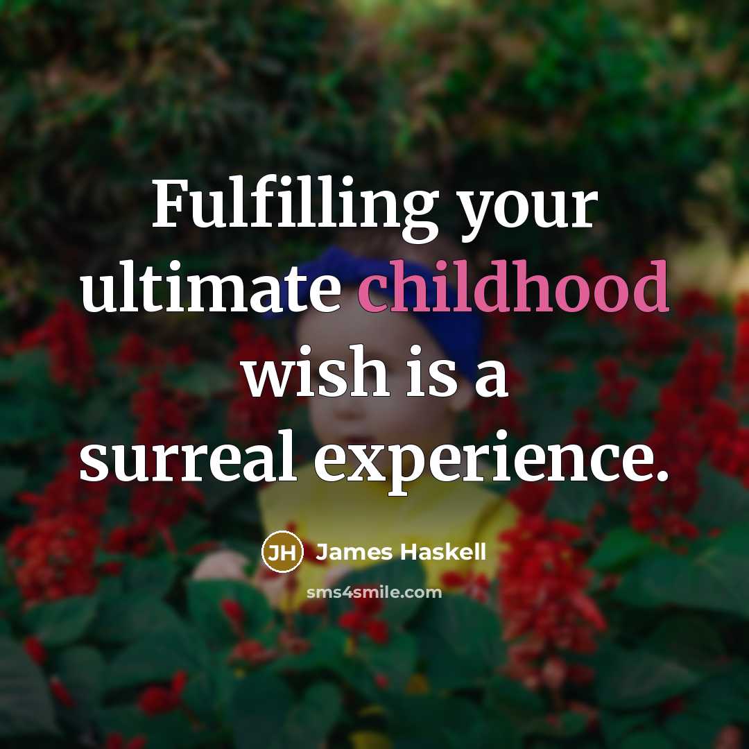 “Fulfilling your ultimate childhood wish is a surreal experience.…” quote by James Haskell