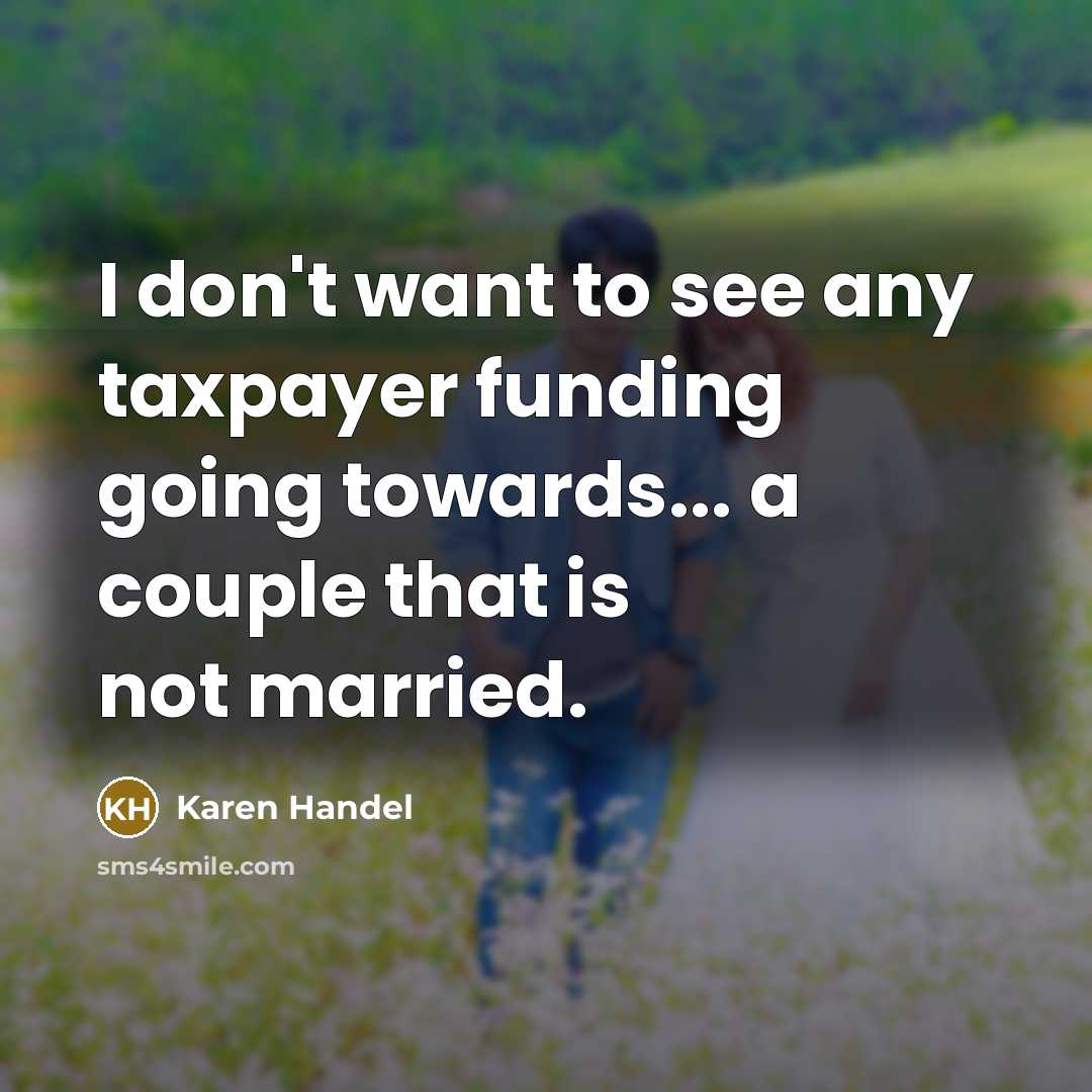 “I don't want to see any taxpayer funding going towards...…” quote by Karen Handel