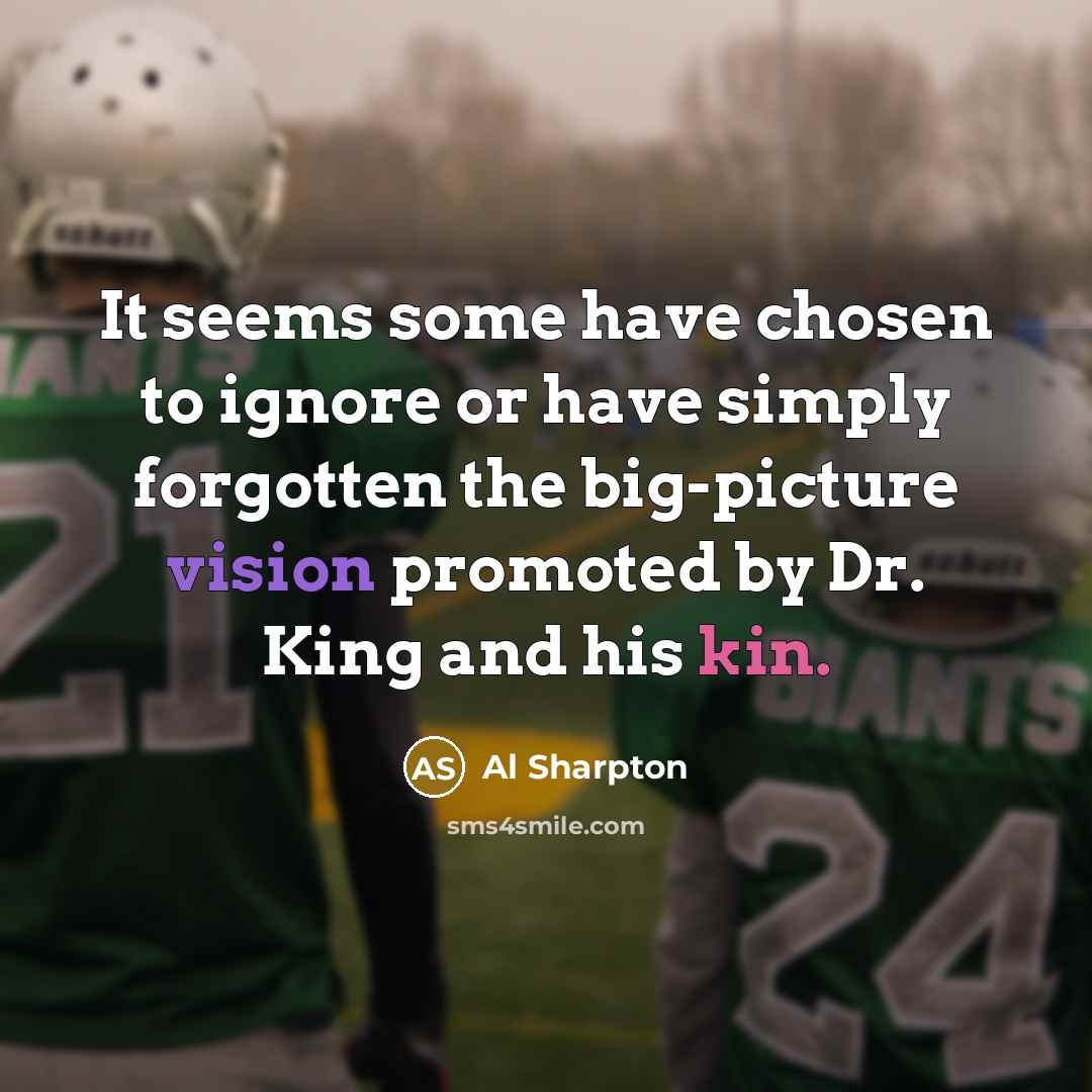 “It seems some have chosen to ignore or have simply…” quote by Al Sharpton
