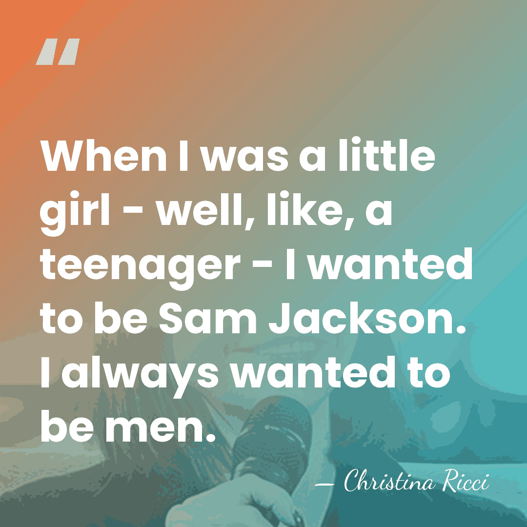 When I was a little girl - well, like, a teenager -&hellip; - Christina Ricci