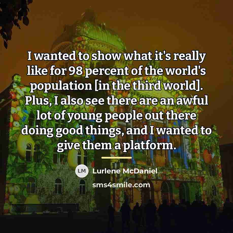 “I wanted to show what it's really like for 98…” quote by Lurlene McDaniel
