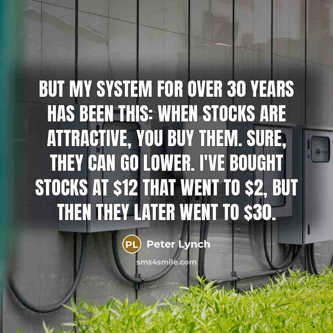 “But my system for over 30 years has been this:…” quote by Peter Lynch