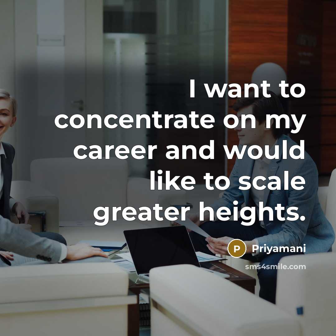 “I want to concentrate on my career and would like…” quote by Priyamani