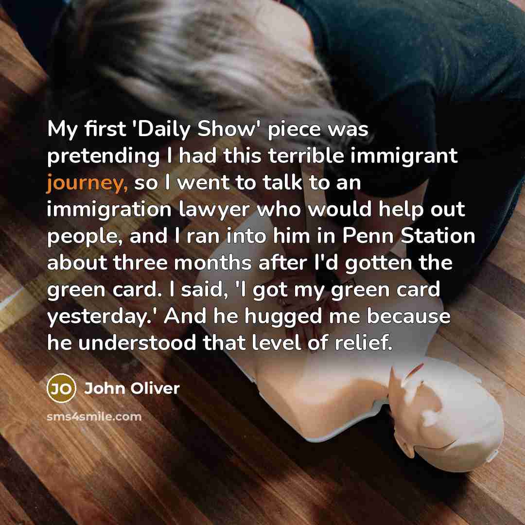 “My first 'Daily Show' piece was pretending I had this…” quote by John Oliver