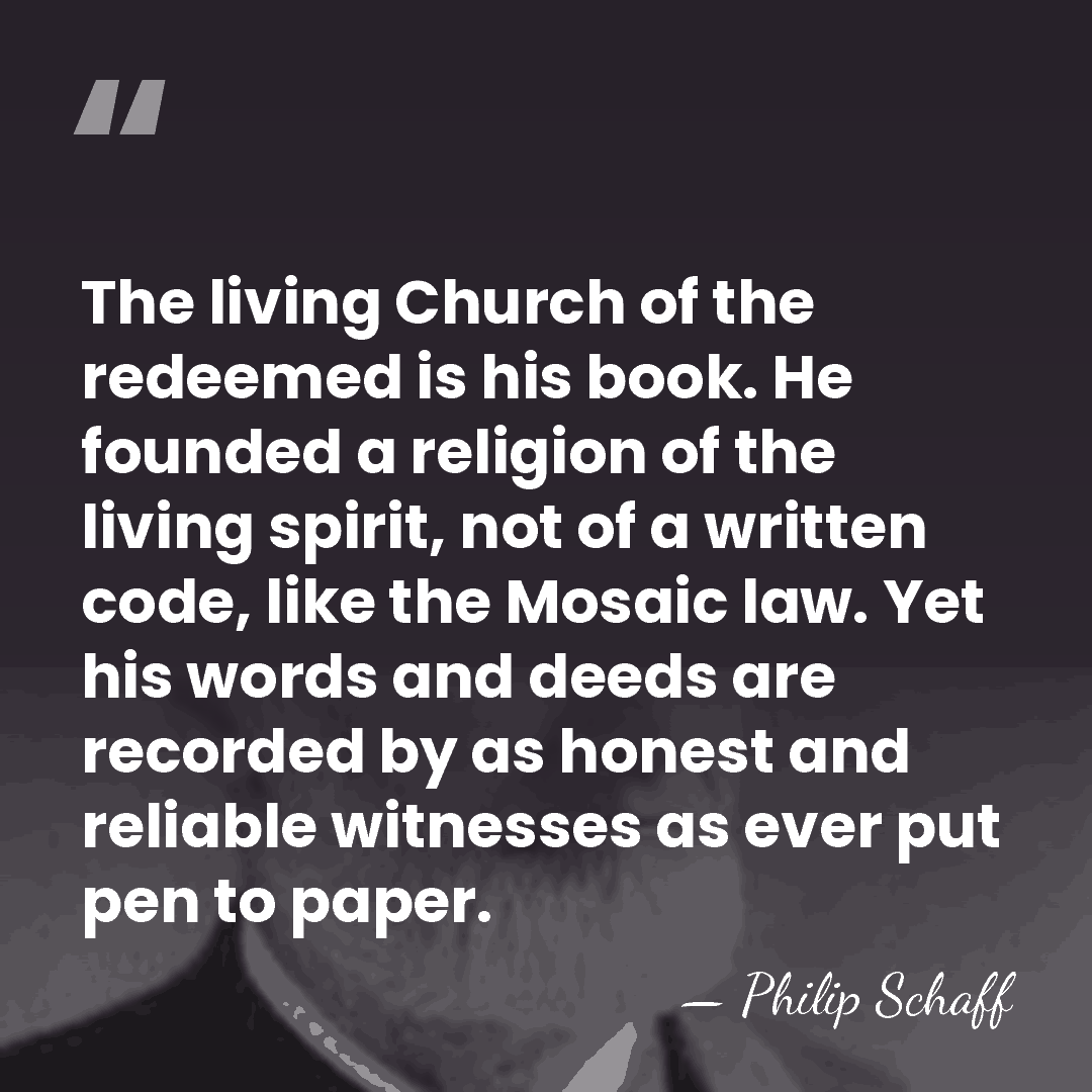 The living Church of the redeemed is his book. He founded a&hellip; - Philip Schaff