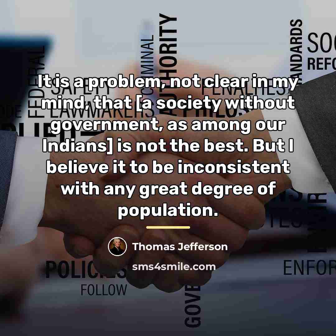 “It is a problem, not clear in my mind, that…” quote by Thomas Jefferson