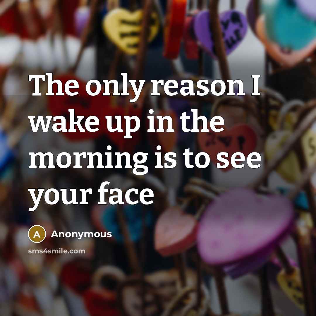 “The only reason I wake up in the morning is…” quote by Anonymous