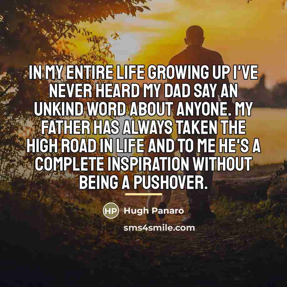 “In my entire life growing up I've never heard my…” quote by Hugh Panaro