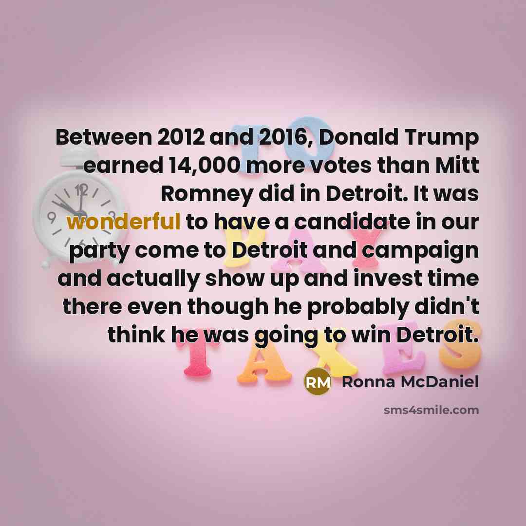“Between 2012 and 2016, Donald Trump earned 14,000 more votes…” quote by Ronna McDaniel