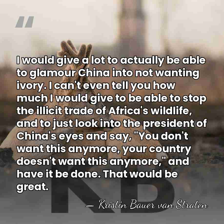 I would give a lot to actually be able to glamour China&hellip; - Kristin Bauer van Straten