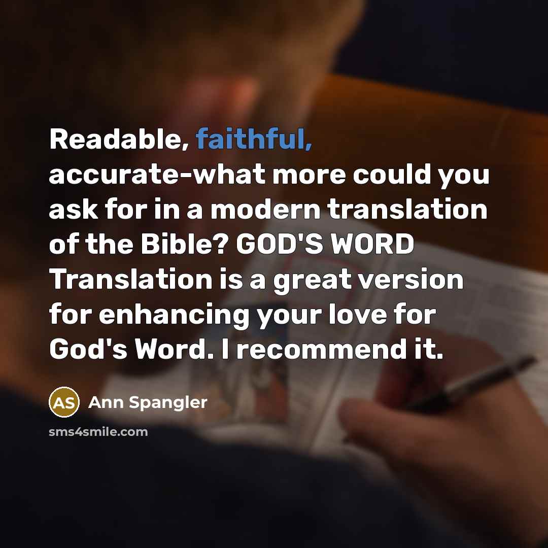 “Readable, faithful, accurate-what more could you ask for in a…” quote by Ann Spangler