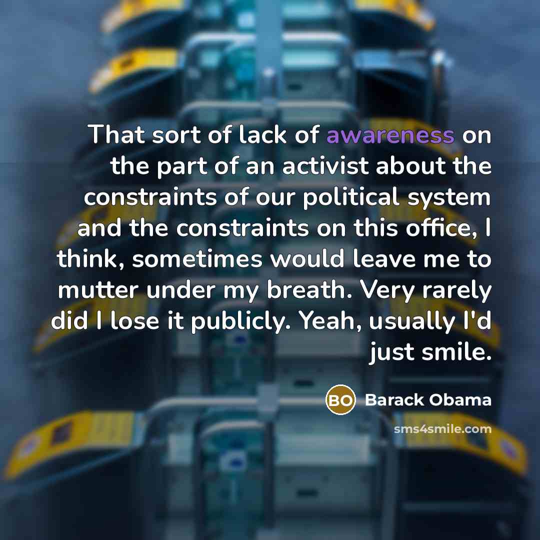 “That sort of lack of awareness on the part of…” quote by Barack Obama