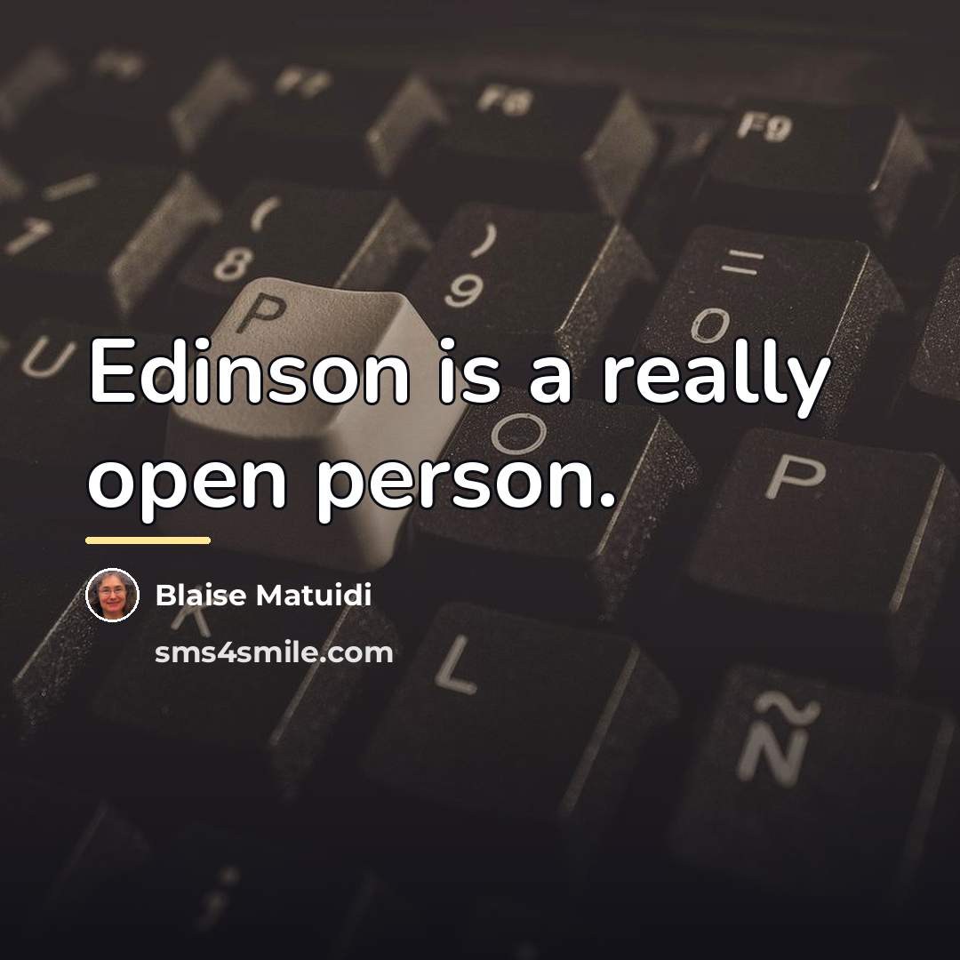 “Edinson is a really open person.…” quote by Blaise Matuidi