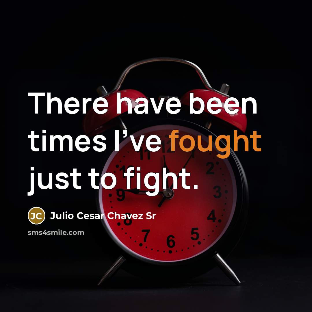“There have been times I've fought just to fight.…” quote by Julio Cesar Chavez Sr