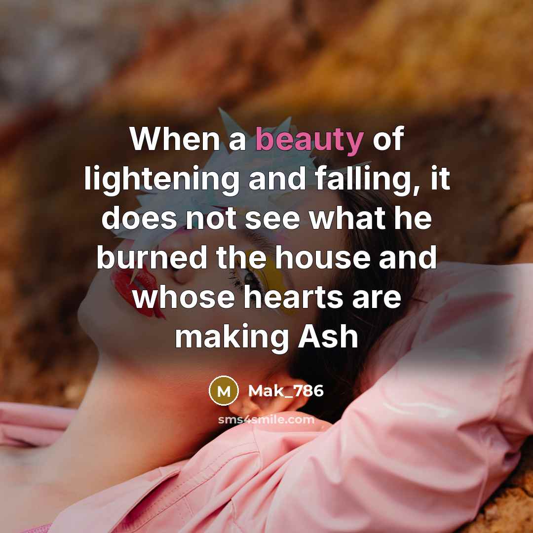 “When a beauty of lightening and falling, it does not…” quote by Mak_786