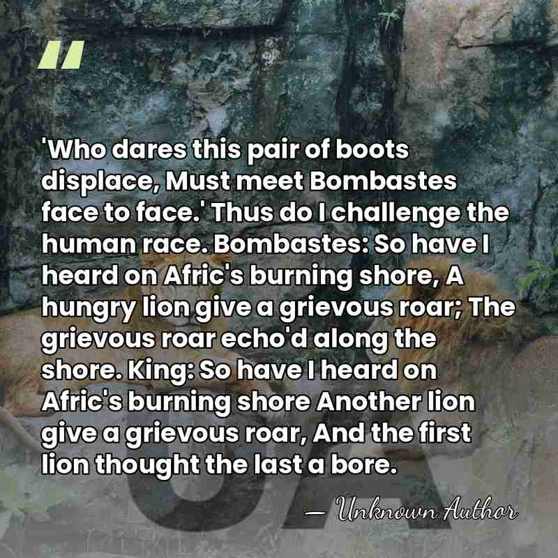 'Who dares this pair of boots displace, Must meet Bombastes face to&hellip; - William Barnes Rhodes