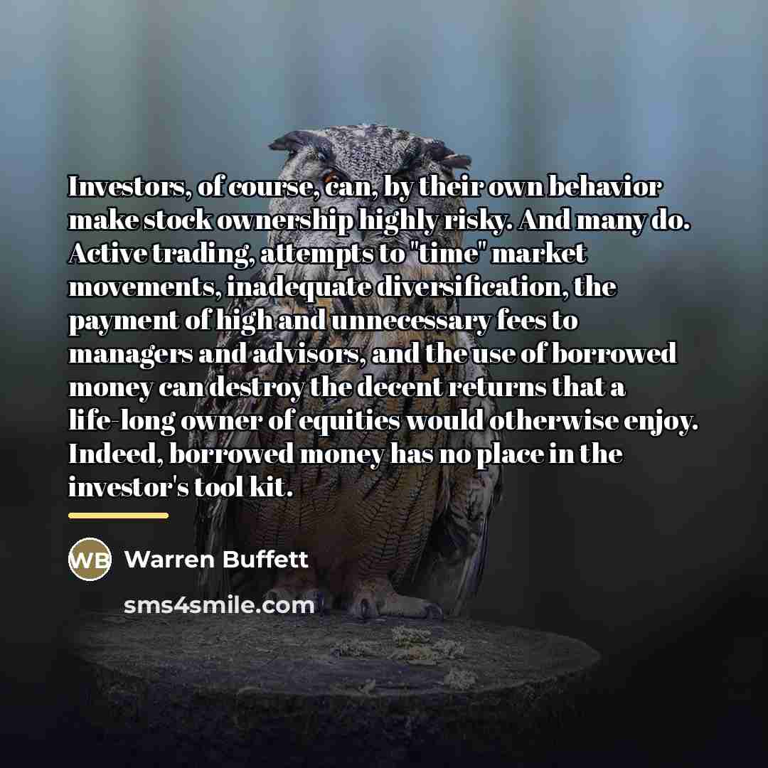 “Investors, of course, can, by their own behavior make stock…” quote by Warren Buffett