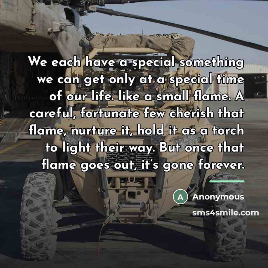 “We each have a special something we can get only…” quote by Anonymous