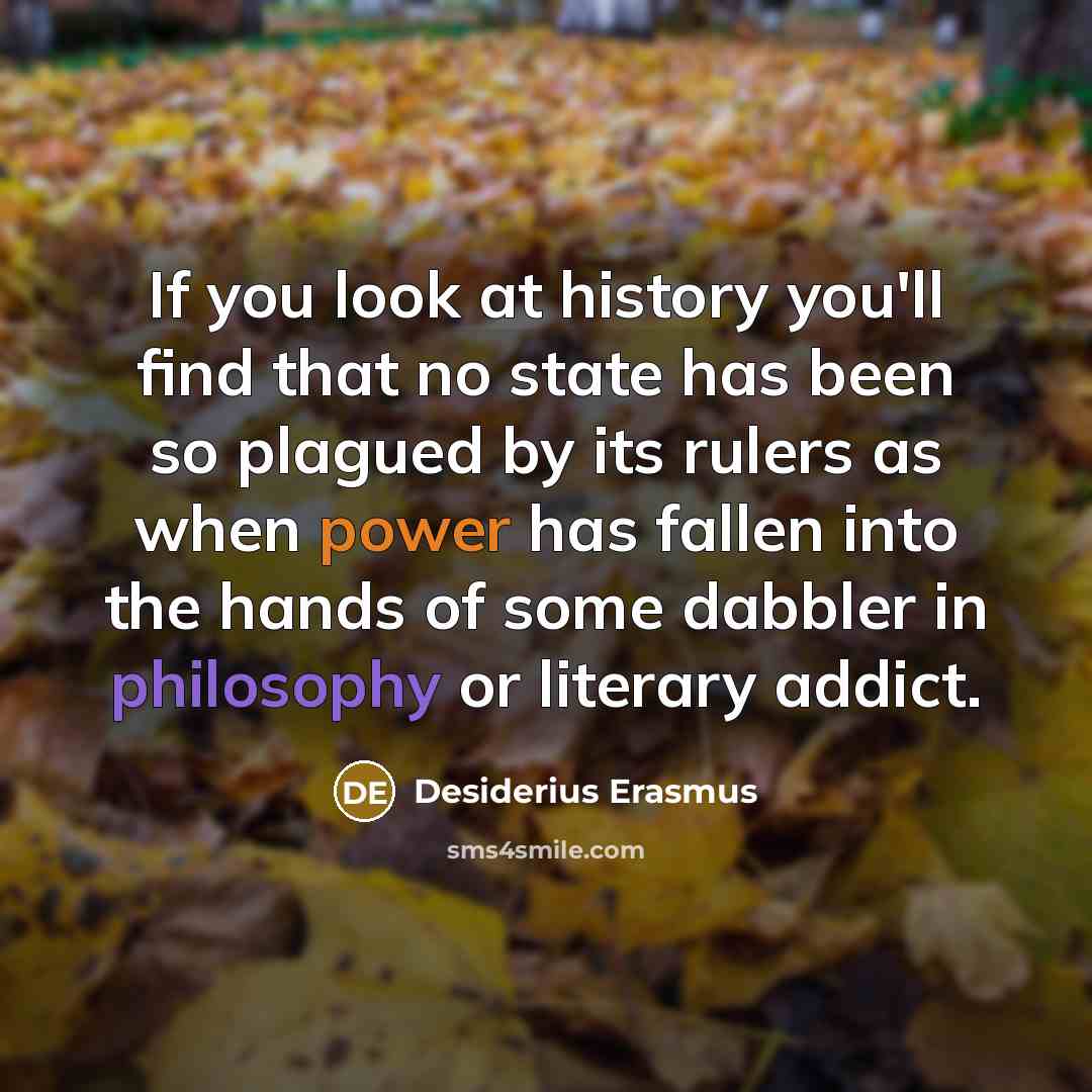 “If you look at history you'll find that no state…” quote by Desiderius Erasmus