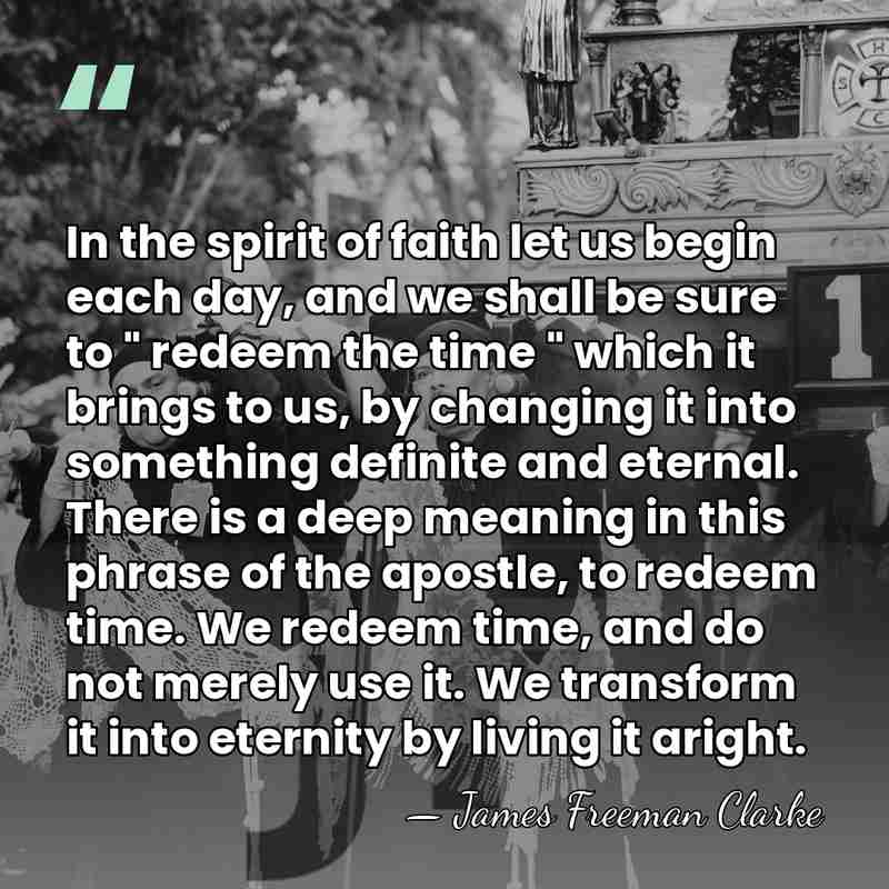 In the spirit of faith let us begin each day, and we&hellip; - James Freeman Clarke