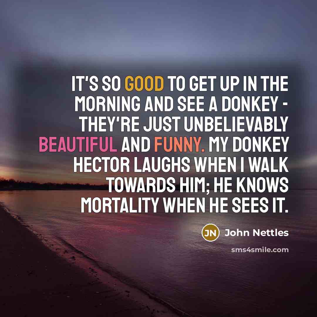 “It's so good to get up in the morning and…” quote by John Nettles
