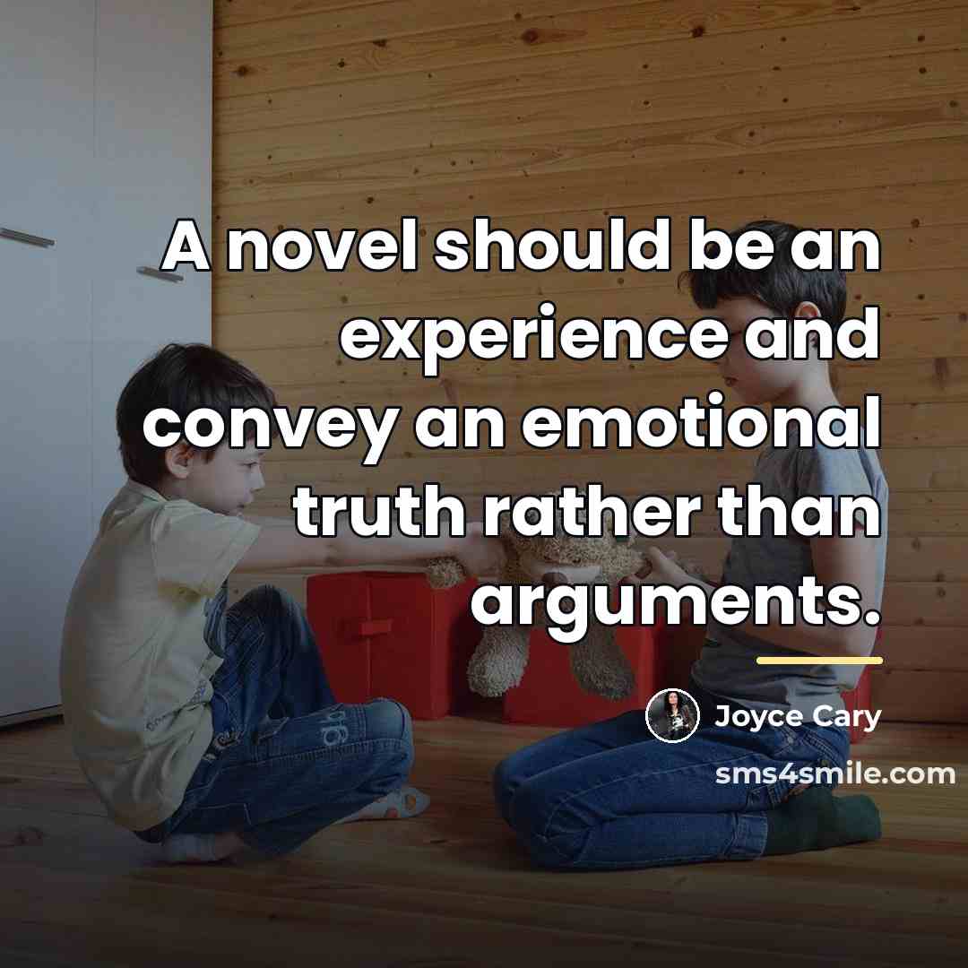“A novel should be an experience and convey an emotional…” quote by Joyce Cary