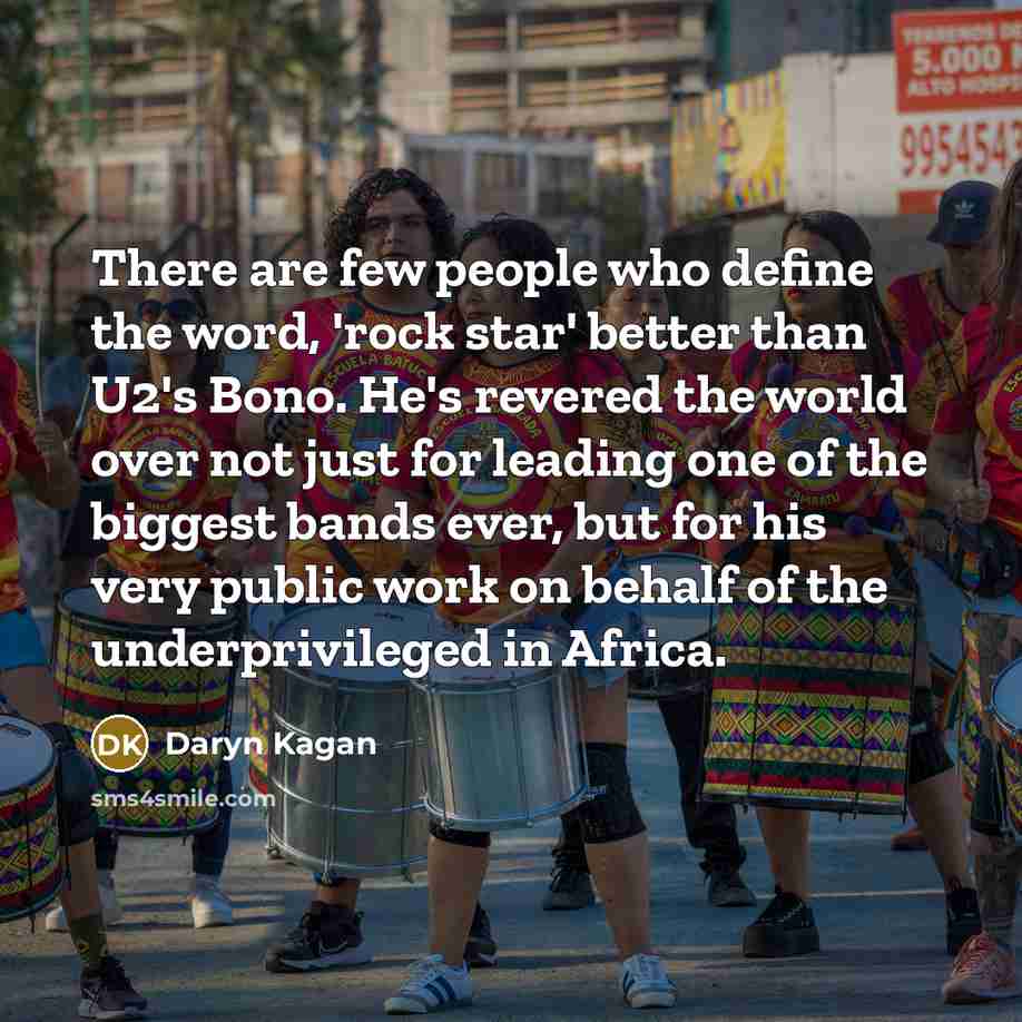 “There are few people who define the word, 'rock star'…” quote by Daryn Kagan