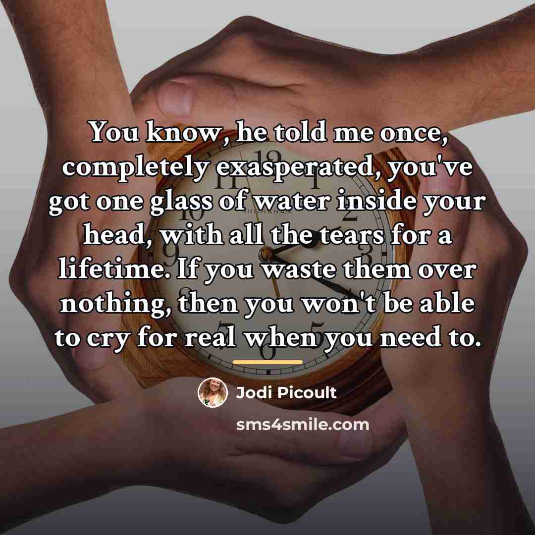 “You know, he told me once, completely exasperated, you've got…” quote by Jodi Picoult