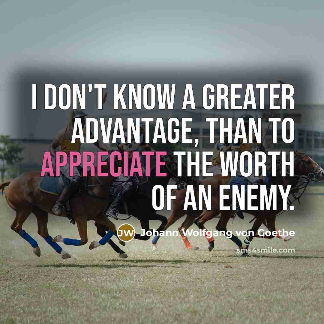 “I don't know a greater advantage, than to appreciate the…” quote by Johann Wolfgang von Goethe