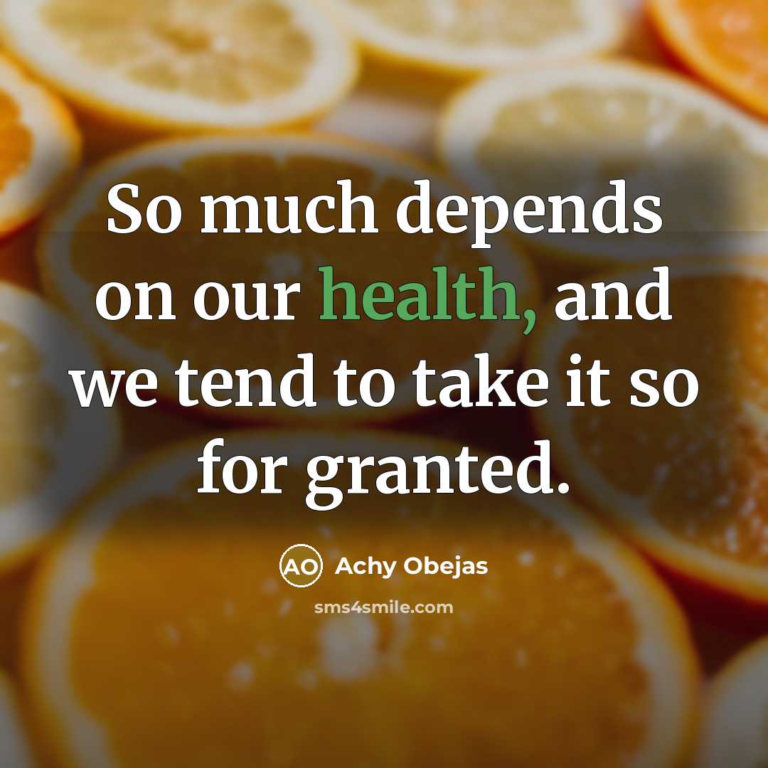 “So much depends on our health, and we tend to…” quote by Achy Obejas