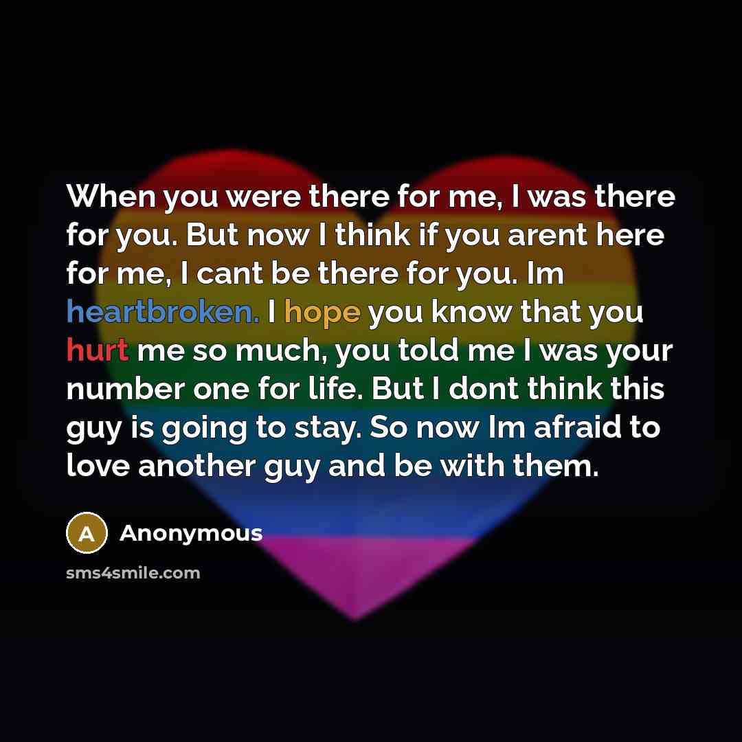 “When you were there for me, I was there for…” quote by Anonymous