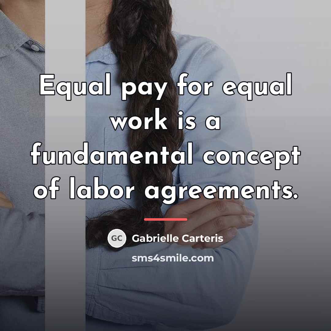 “Equal pay for equal work is a fundamental concept of…” quote by Gabrielle Carteris