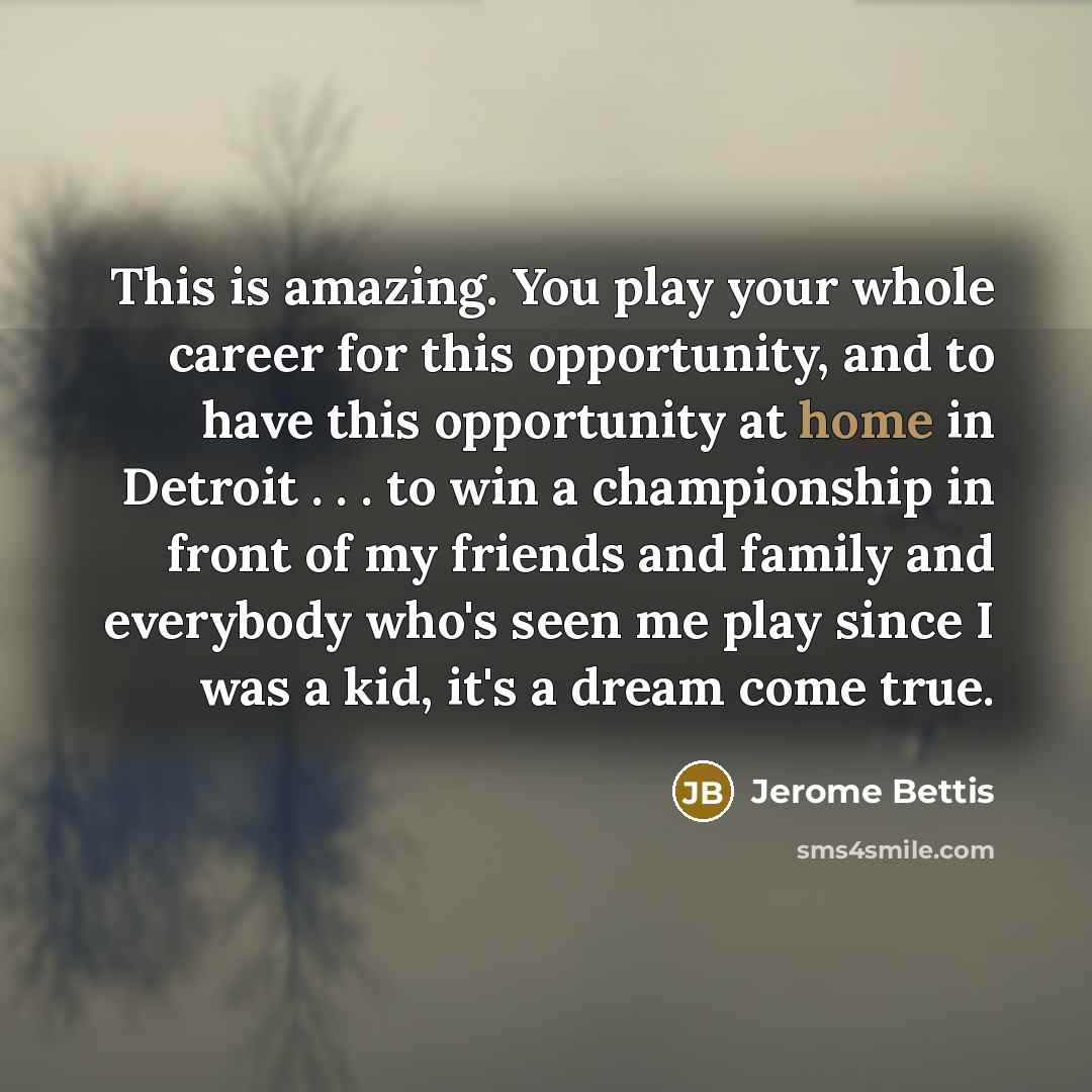 “This is amazing. You play your whole career for this…” quote by Jerome Bettis