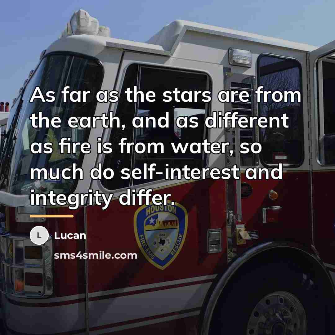 “As far as the stars are from the earth, and…” quote by Lucan