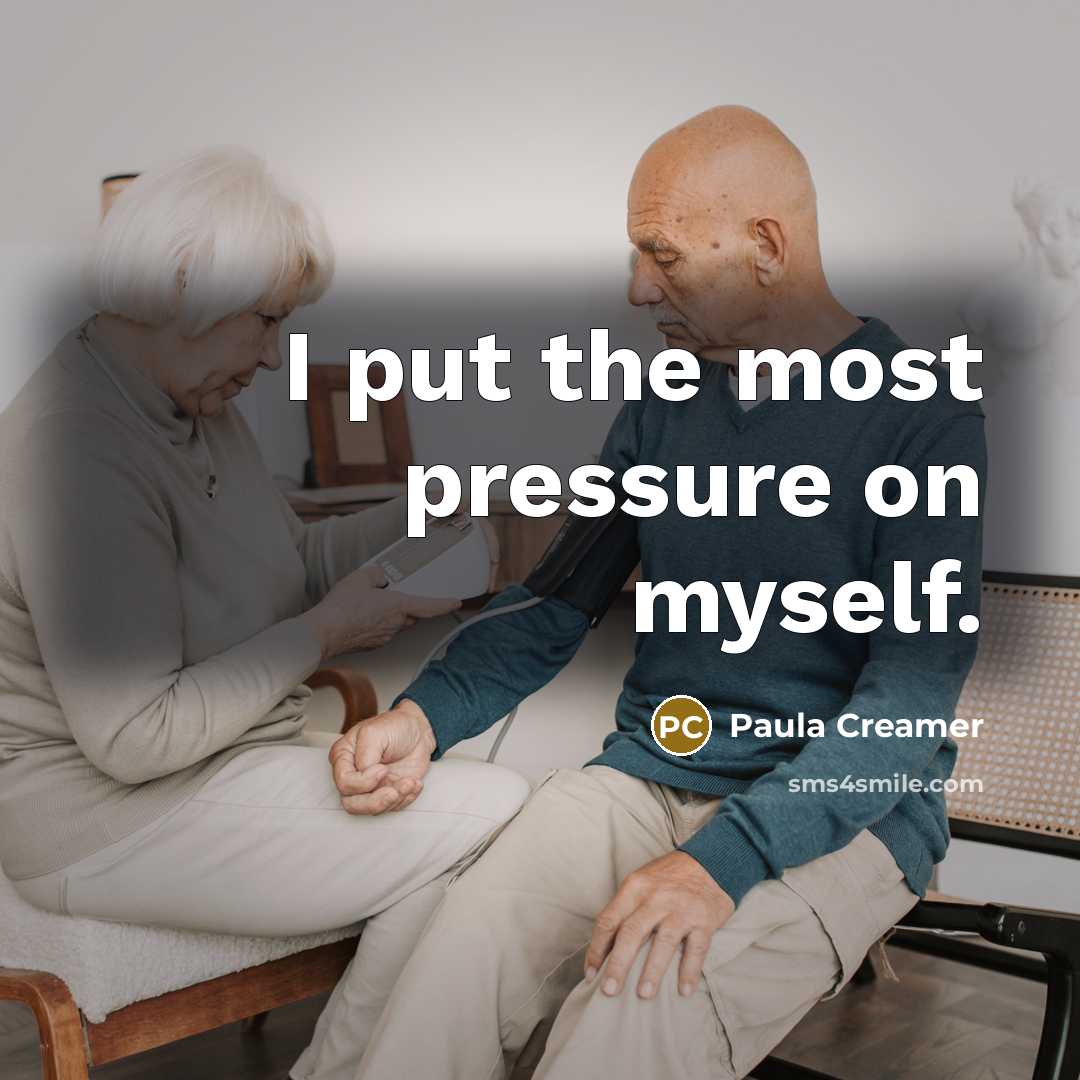 “I put the most pressure on myself.…” quote by Paula Creamer